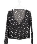 Abercrombie & Fitch Black Zoe Bra-free Long-sleeve Mesh Top UK XL