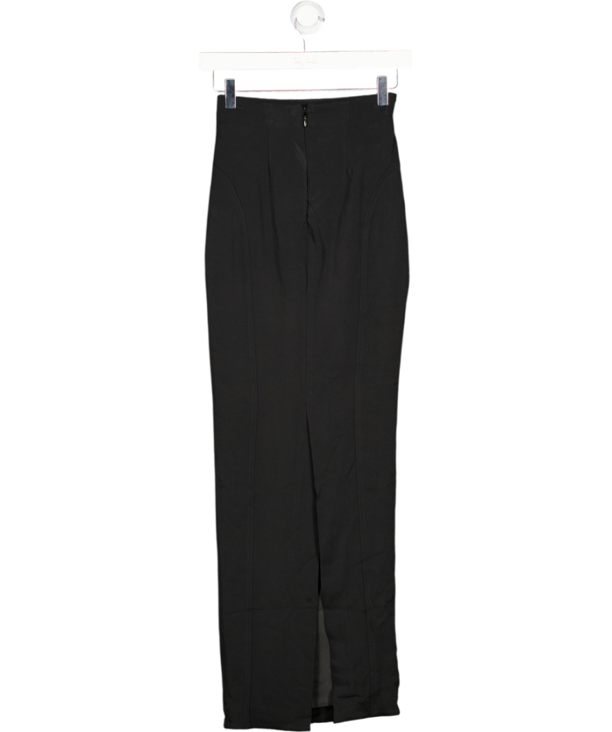 HOUSE OF CB Black The Maxi Bodycon Stretch-woven Maxi Skirt UK XS