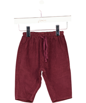 CARAMEL BABY & CHILD Red Bobby Baby Cotton Corduroy Trouser 0-3 Months