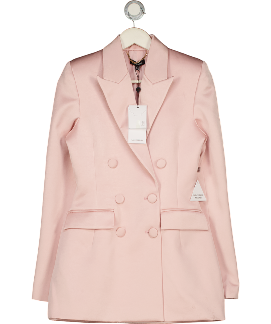 NADINE MERABI Monica Pale Pink Blazer Dress UK 8
