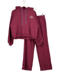 LOUNGE 2-piece Cherry Red Oversized Hoodie & Straight Leg Joggers UK M