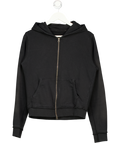 Black Full Zip Hoodie UK S
