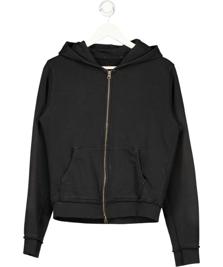 Black Full Zip Hoodie UK S