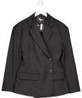 House of CB Black Hudson Hourglass Stretch-woven Blazer UK M