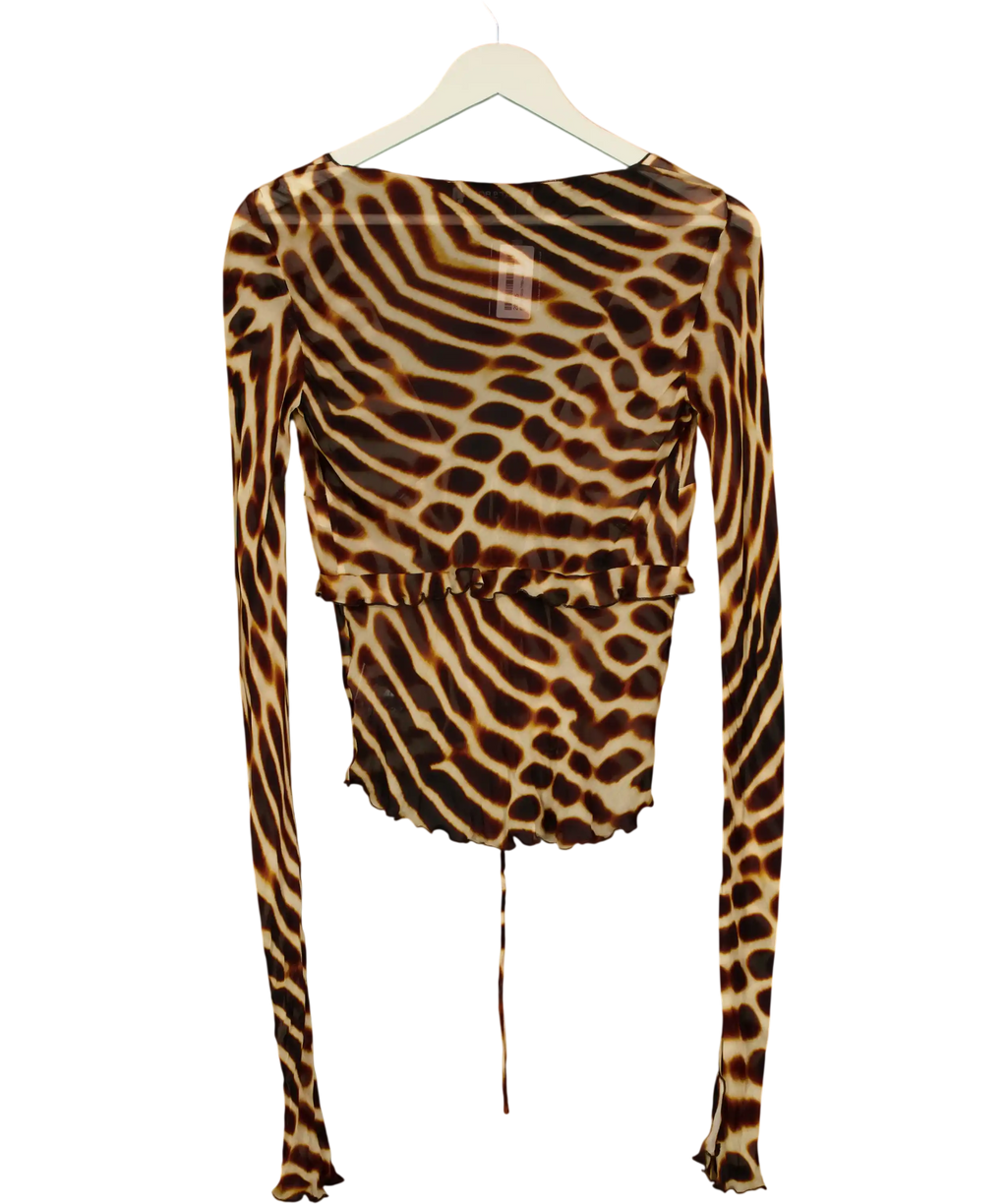 RAT & BOA Brown Reno Blouse UK XS