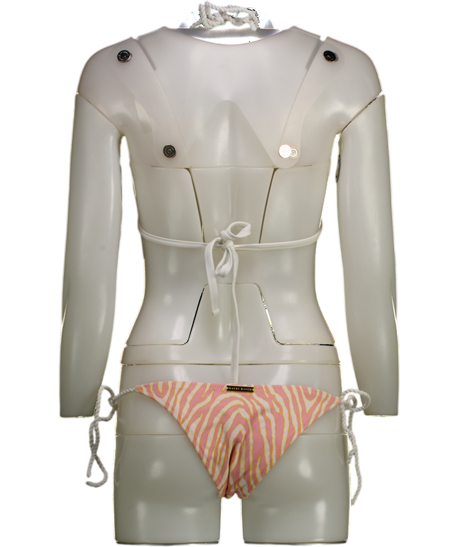 Heidi Klein Pink Cape Town Zebra-print Bikini Set UK XS