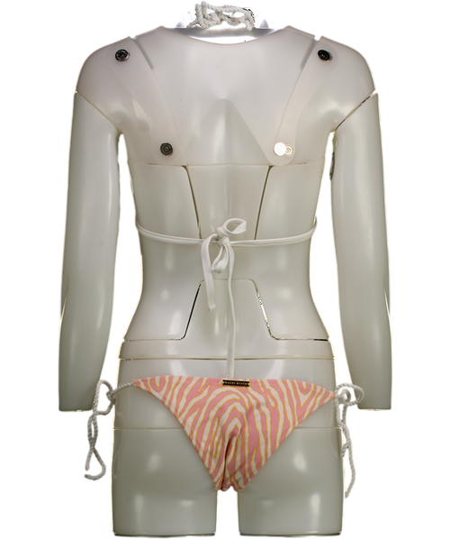 Heidi Klein Pink Cape Town Zebra-print Bikini Set UK XS