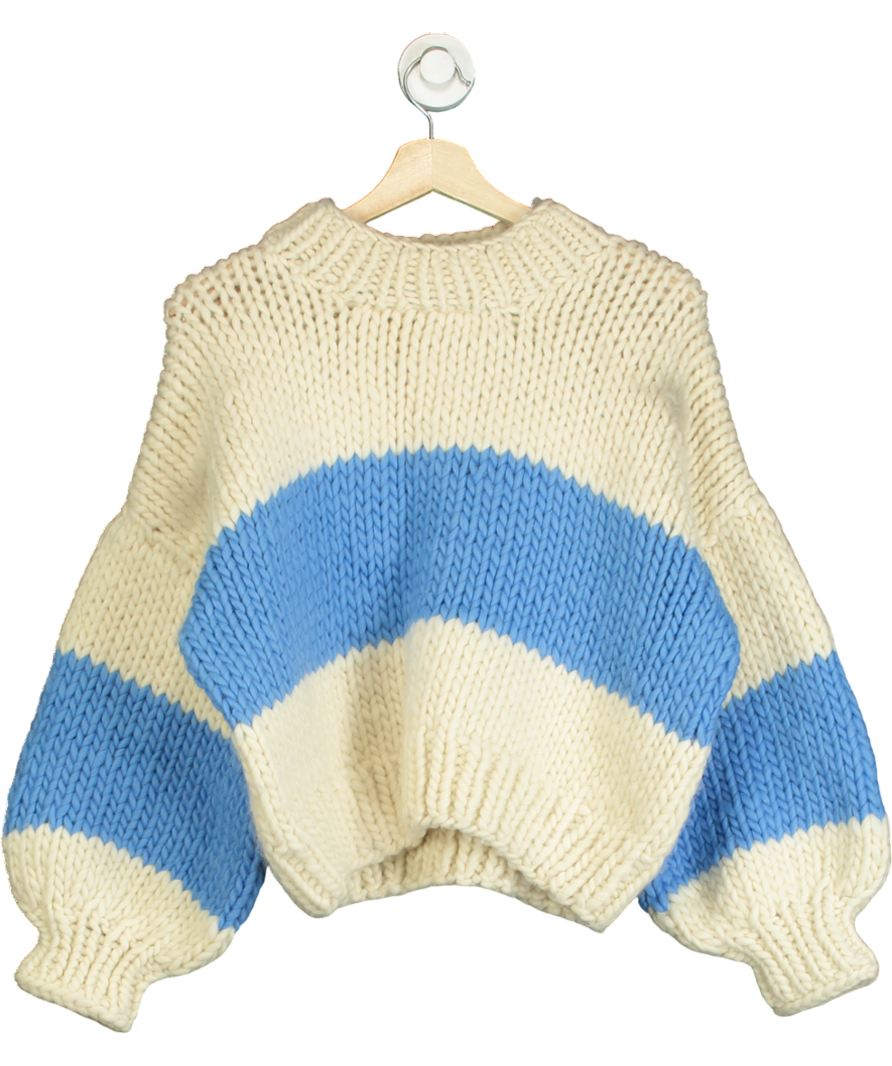 First Born Knits Cream Merino Wool Jumper UK S