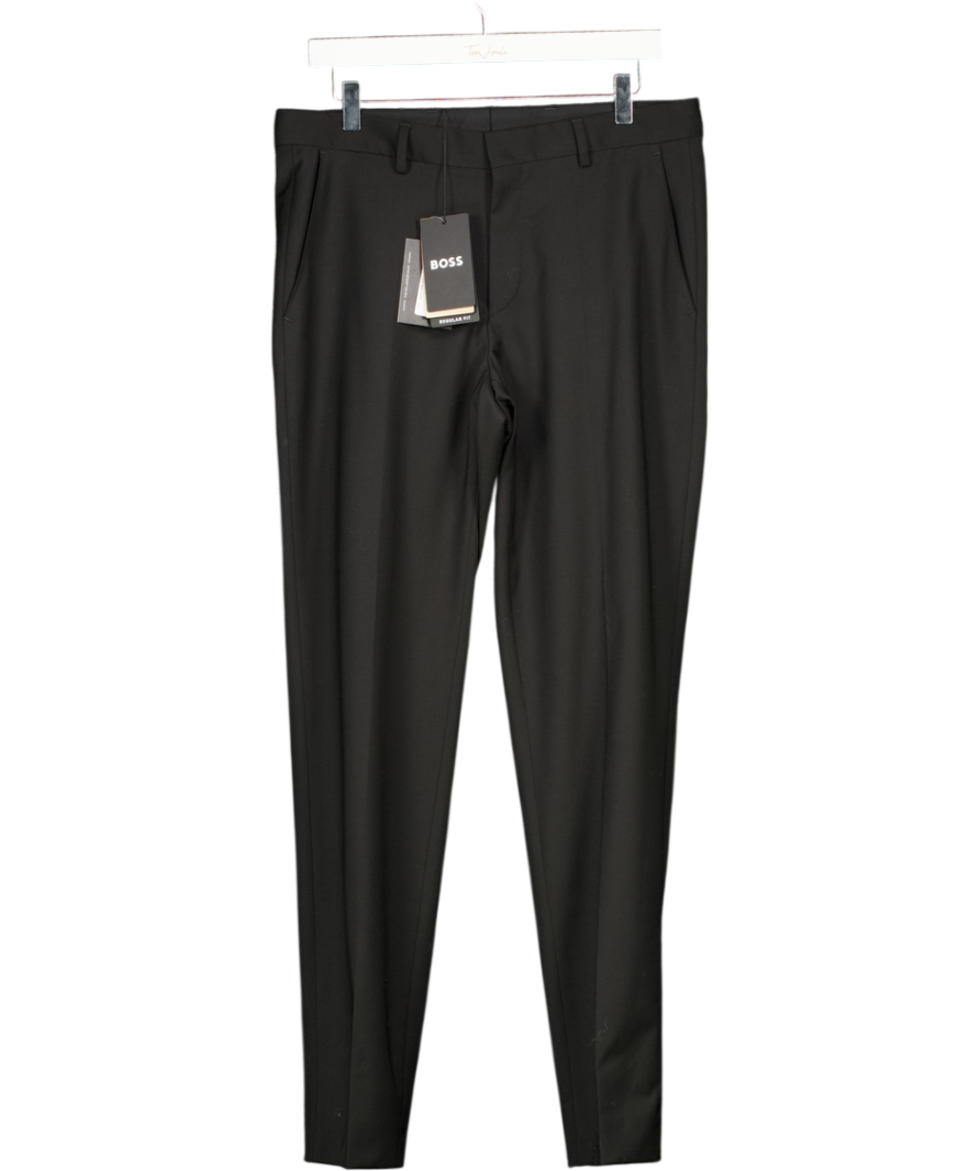 BOSS Black Virgin Wool Blend 4-way Stretch Trouser - Regular Length W32
