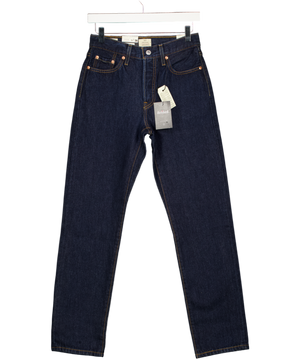 LEVI'S Original Dark Blue 501 Original High Waist Straight Leg Jeans L30 W25