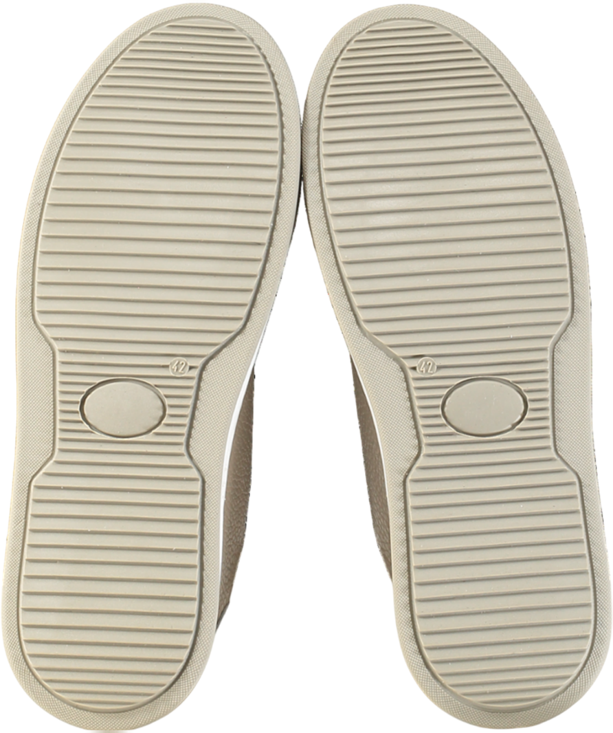 Sole Bliss Beige Statement In Pale Taupe Leather UK 8 EU 42 👞