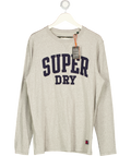 SUPERDRY Grey Vintage Athletic Long Sleeve Top UK L
