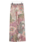 ZARA Multicoloured Paisley Satin Wide Leg Trousers UK M