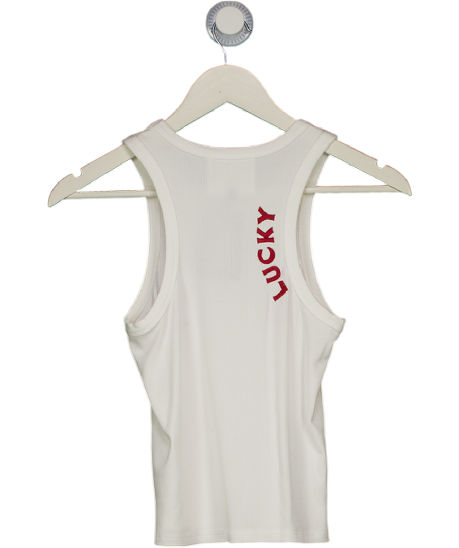 URBAN OUTFITTERS White X Revolve Nice Boots Tank Top UK M