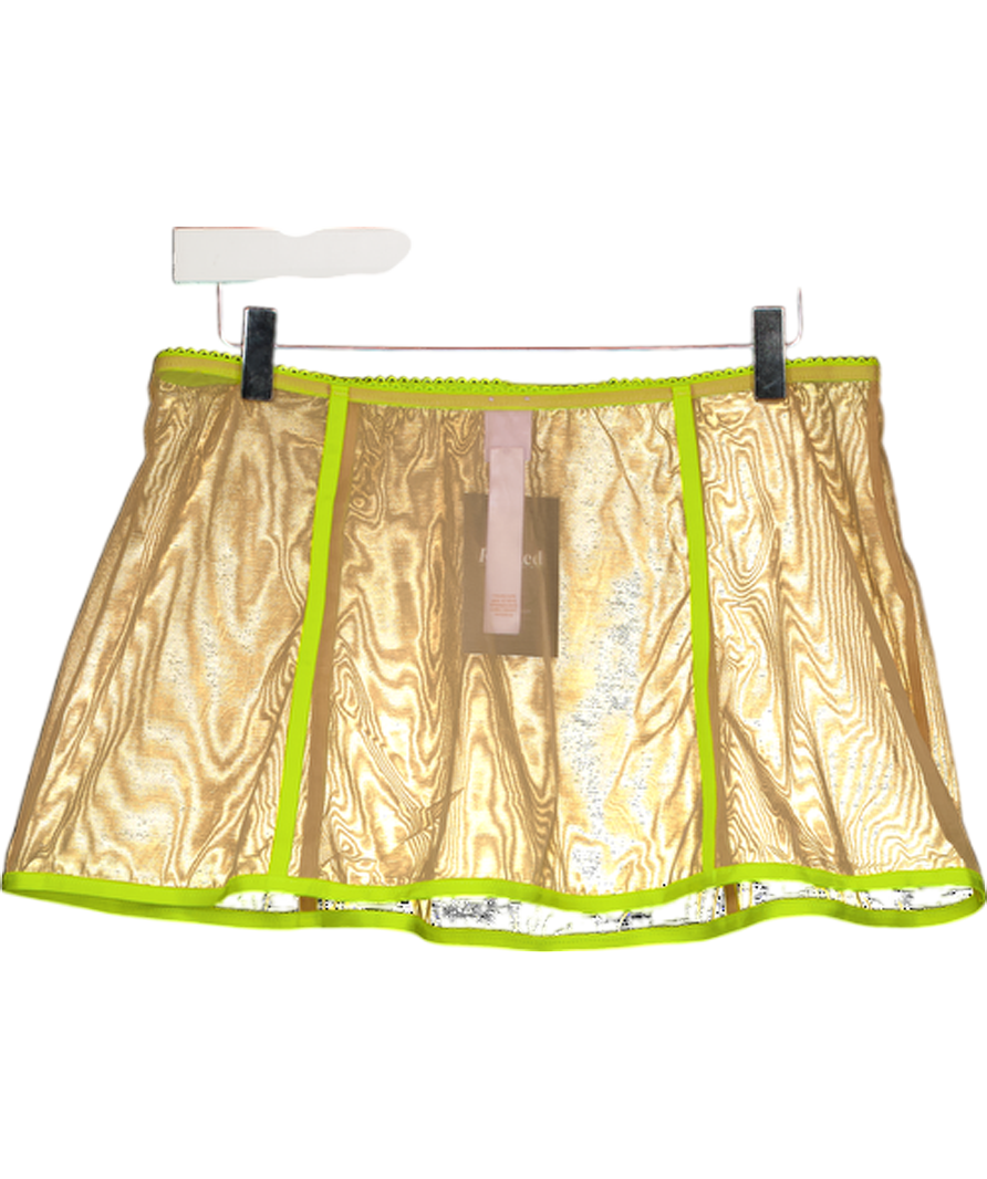 SAVAGE X FENTY Nude Nude/ Neon  Sheer Mini Skirt UK XL