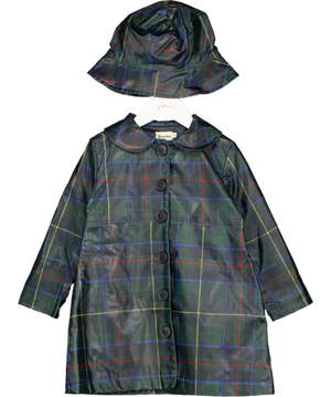 Benedita Green Excalibur Rain Coat & Hat  4 Years