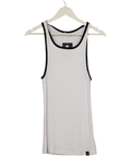 gymshark White Ribbed Tank UK M