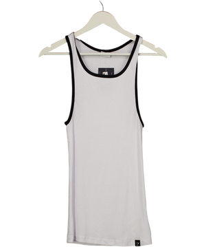 gymshark White Ribbed Tank UK M
