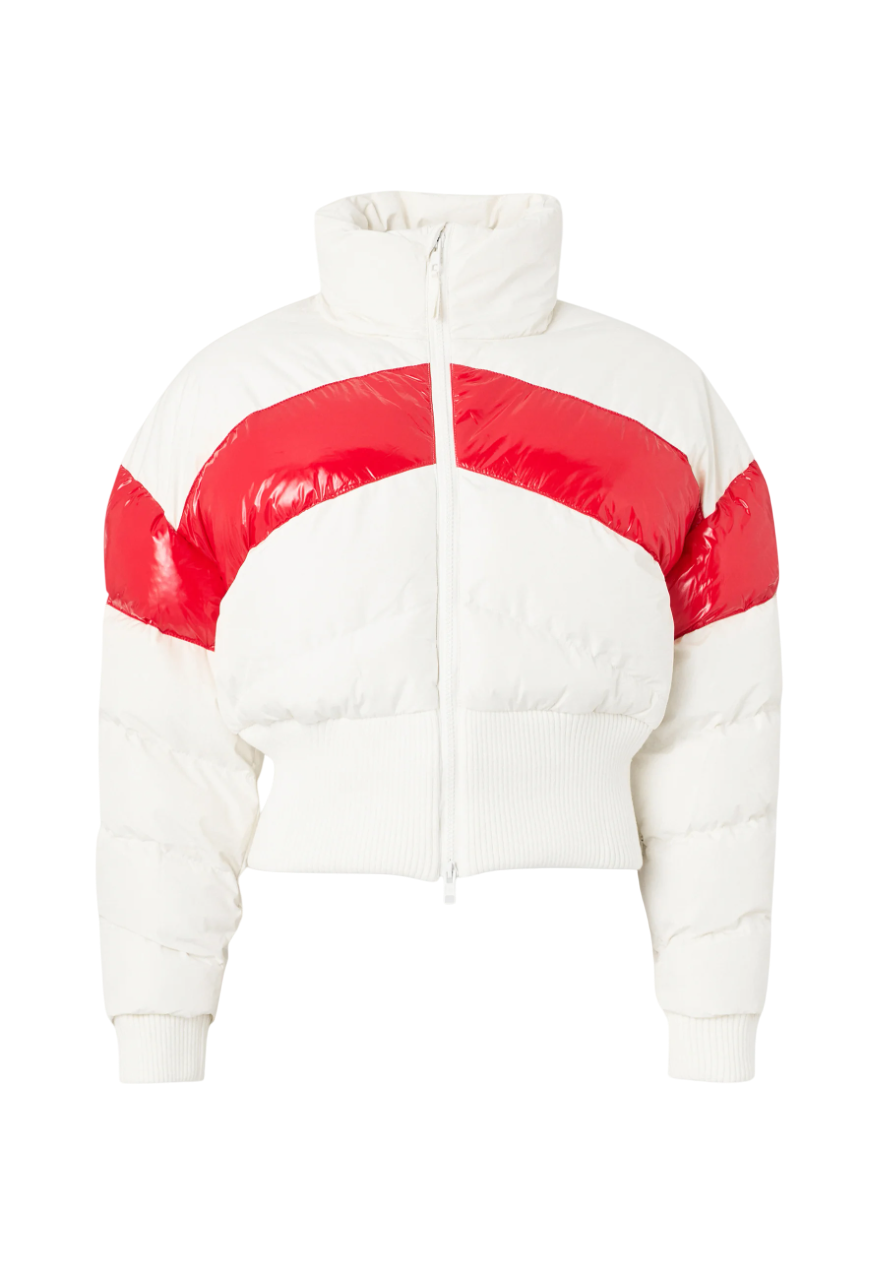 ELLESSE Beurane Winter Jacket - Ivory / Red UK 12