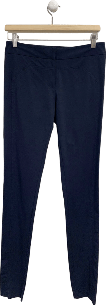 Diane Von Furstenberg Black Stretch Skinny Trousers UK 10 - Reliked