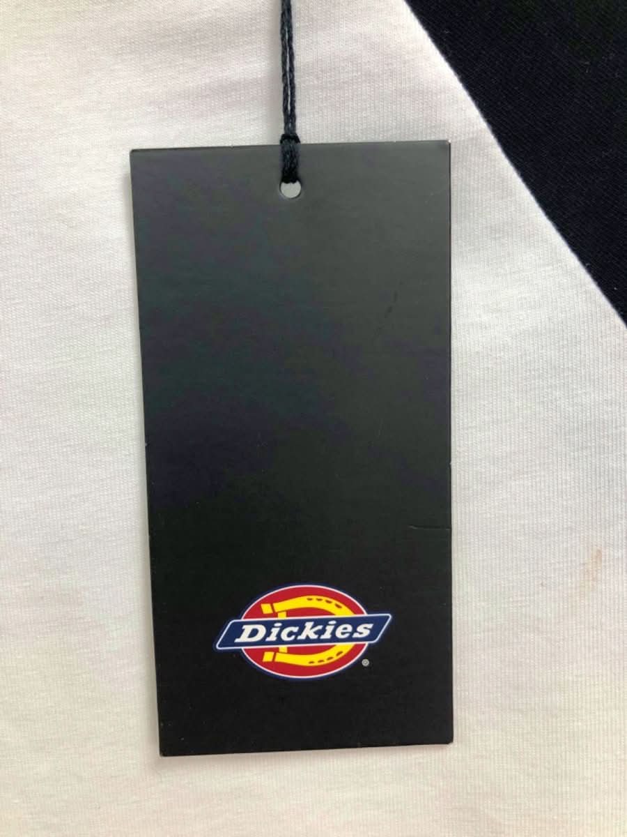 Dickies Black/White Sodaville Long Sleeve Crop Tee Large - Reliked