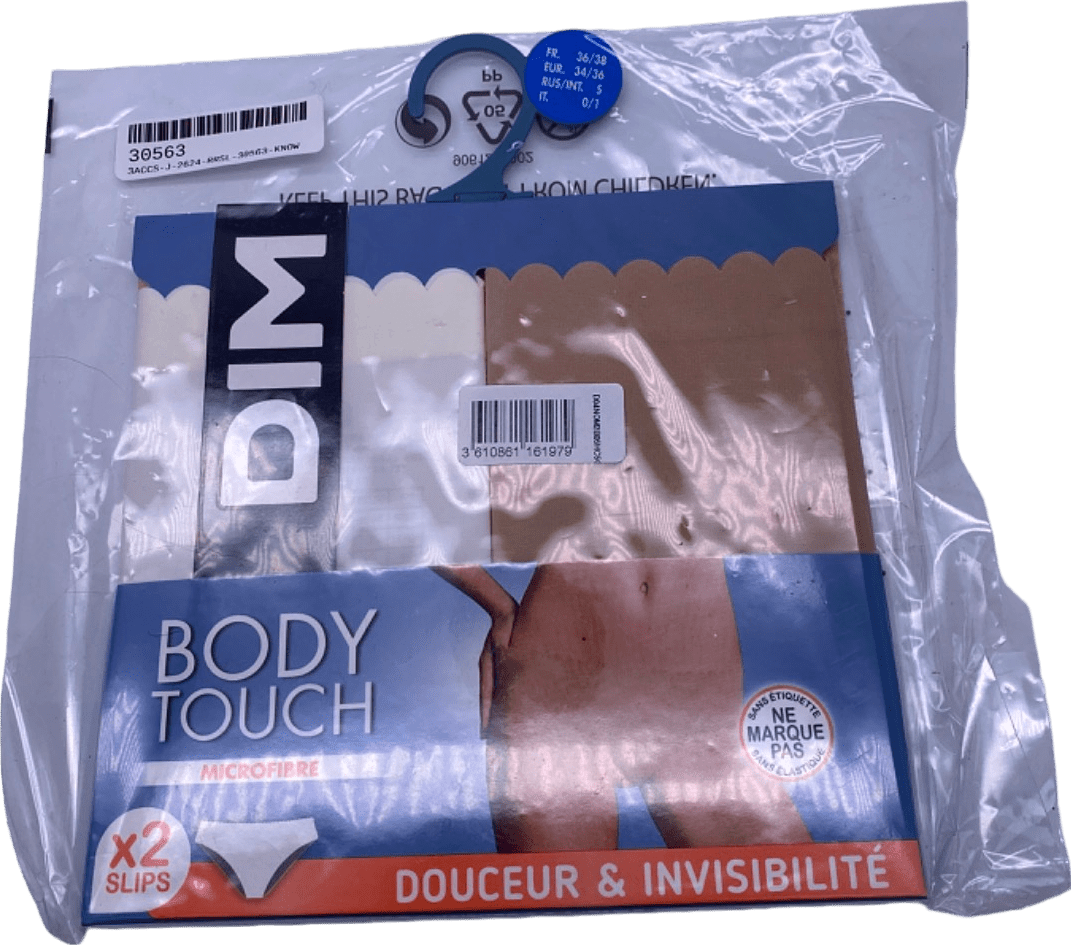 Dim Beige Body Touch Microfibre Hipster Briefs UK 6 - 8 - Reliked