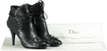 Dior Black Ankle Boots with D - Buckle Detail UK 4 EU 37 - Reliked
