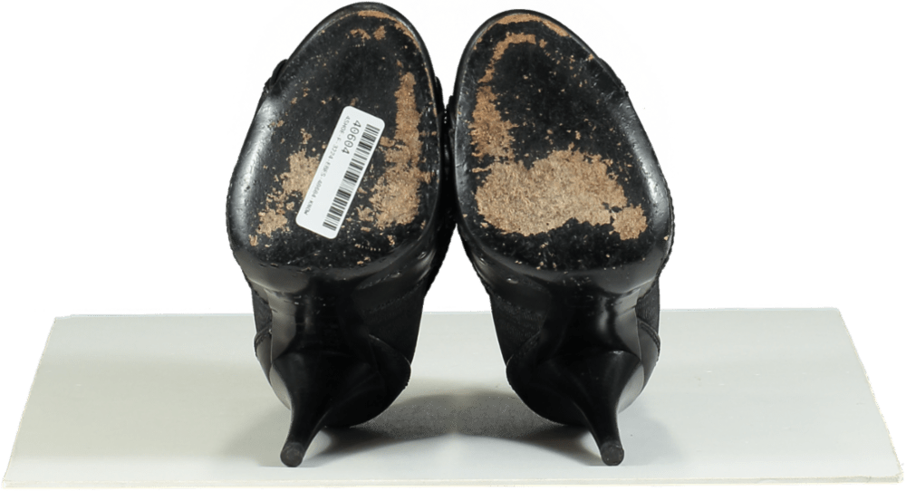 Dior Black Ankle Boots with D - Buckle Detail UK 4 EU 37 - Reliked