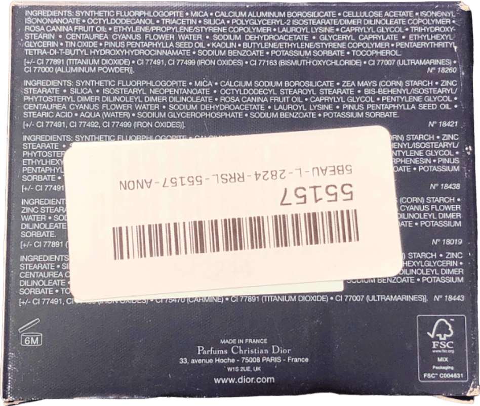 Dior Diorshow 5 Couleurs Red Tartan 7.2g - Reliked
