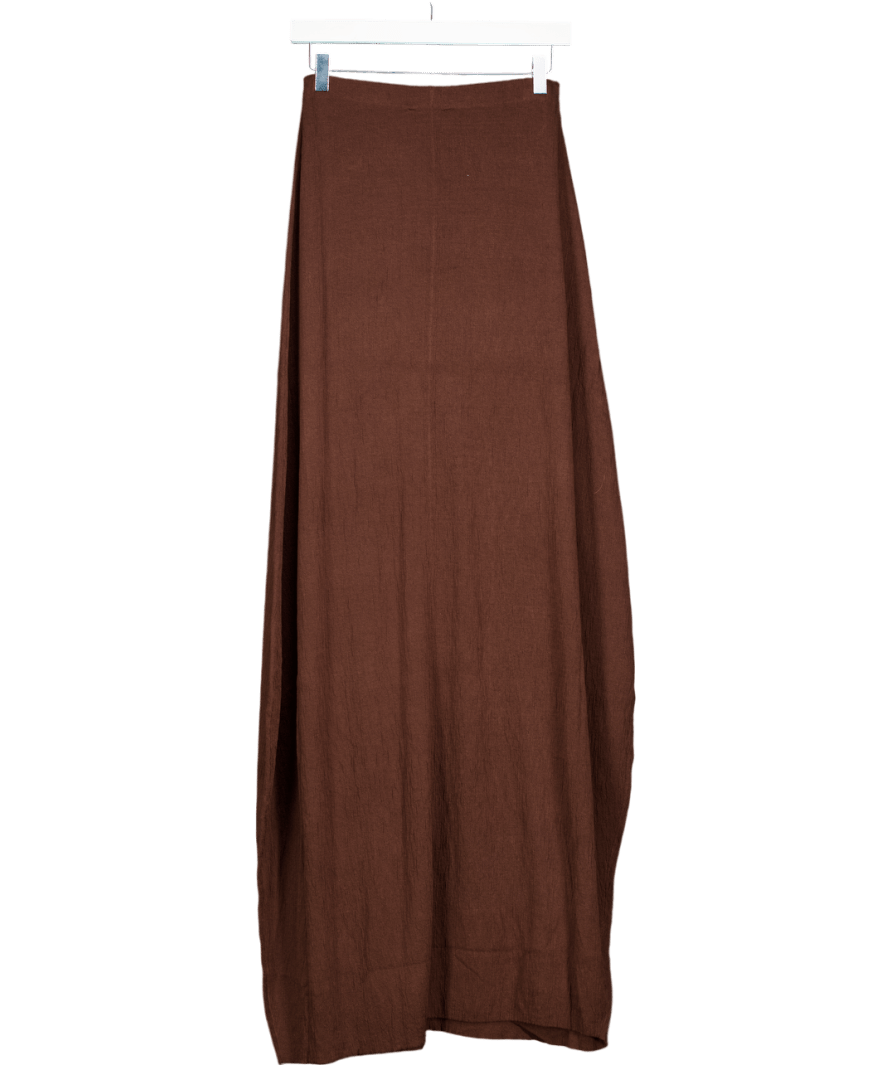 DISSH Alias Chococlate Brown Textured Knit Strapless Midi Dress UK XS - Reliked