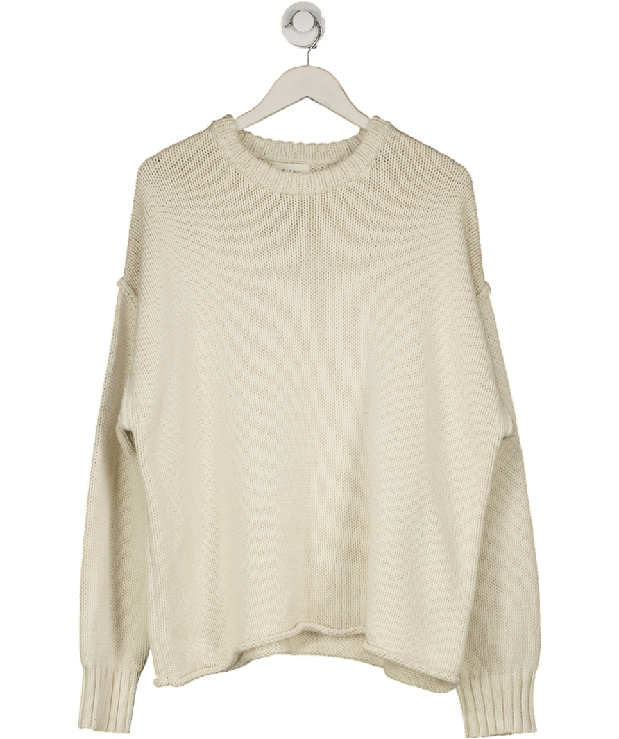 DISSH Cream Roy Oversized Longline Knit Jumper UK M - Reliked