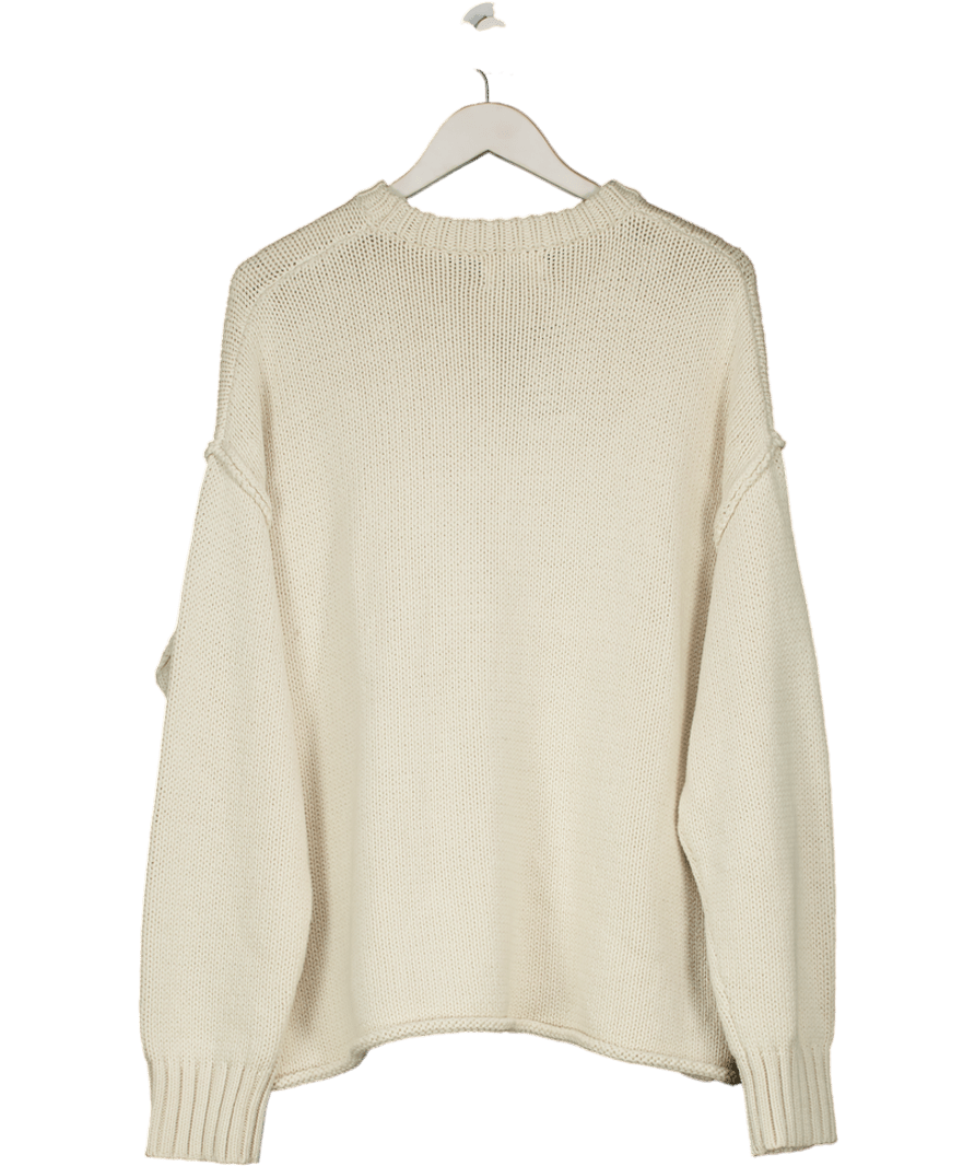 DISSH Cream Roy Oversized Longline Knit Jumper UK M - Reliked