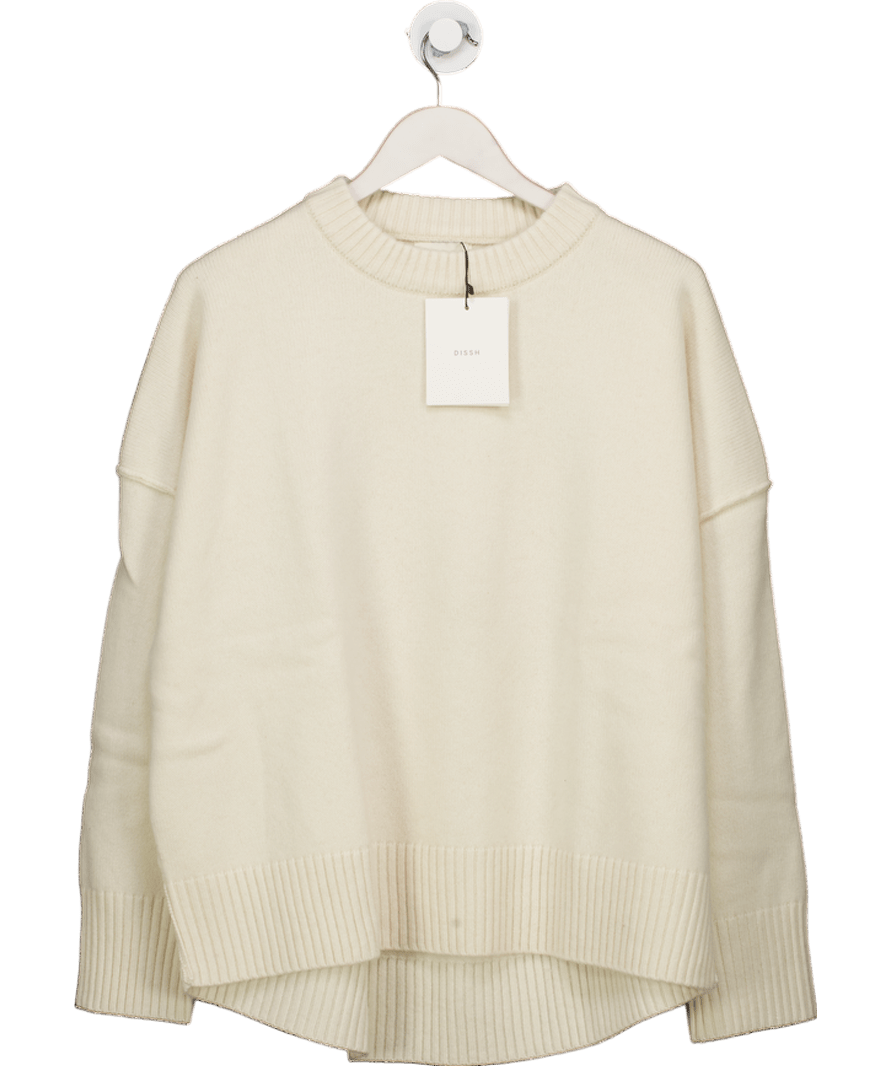 DISSH Paige Cream Wool Knit Jumper UK S - Reliked