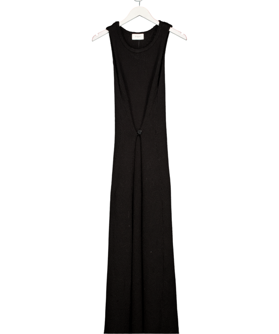 DISSH Sue Black Knit Maxi Dress UK XS - Reliked