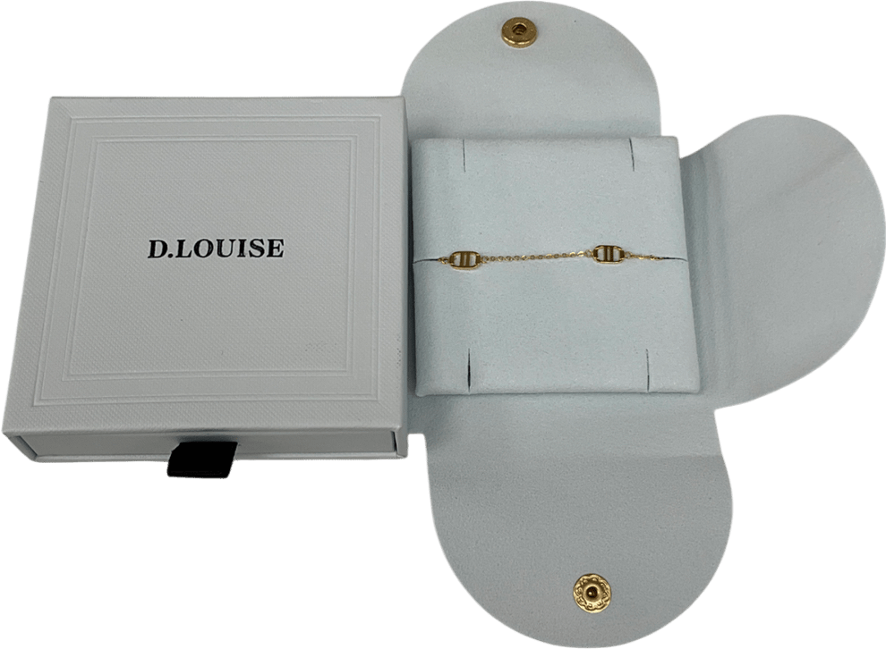 d.louise Yellow gold waterproof Multi Signature Bracelet - Reliked