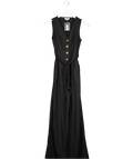 dorothy perkins Black Tie Waist Jumpsuit UK 8 - Reliked