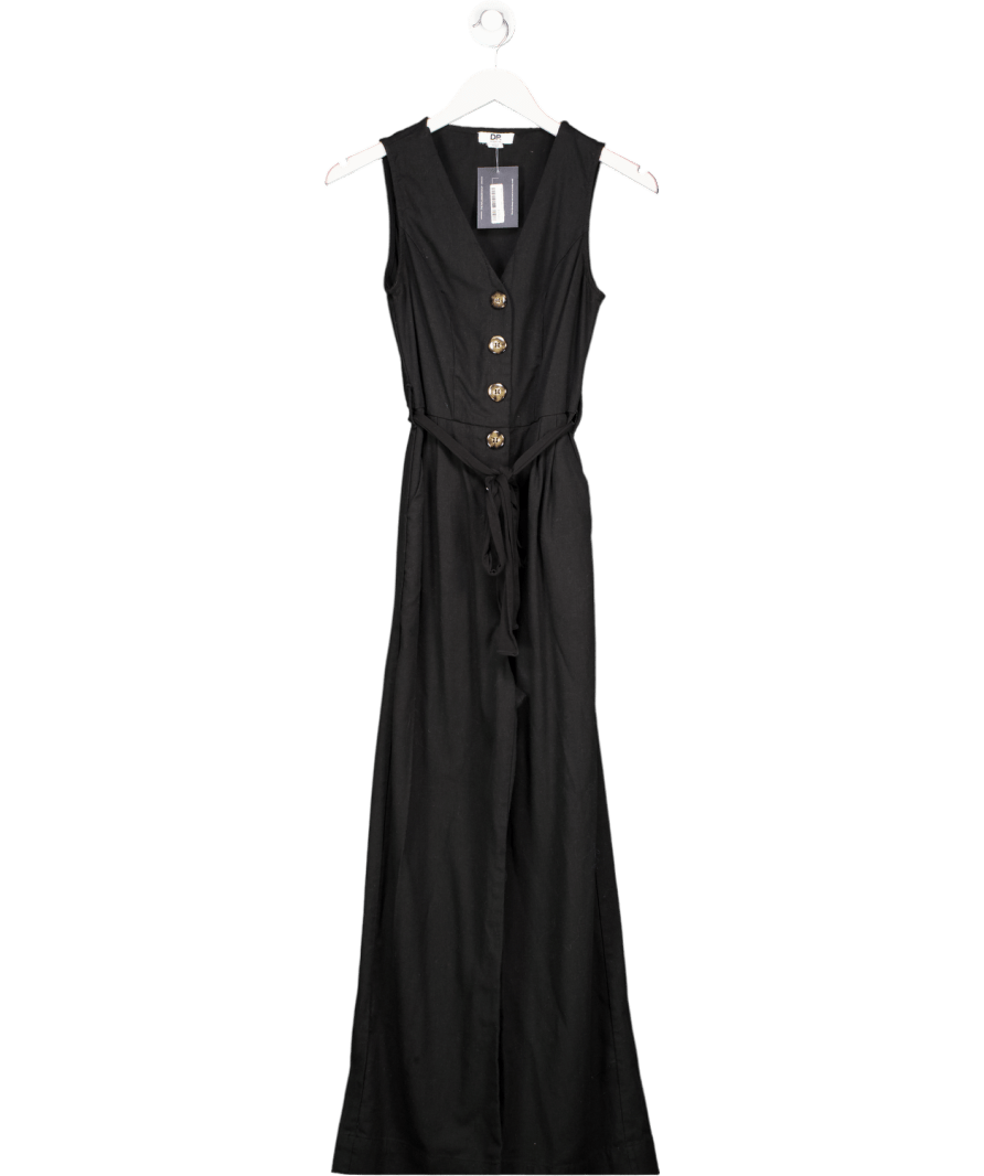 dorothy perkins Black Tie Waist Jumpsuit UK 8 - Reliked