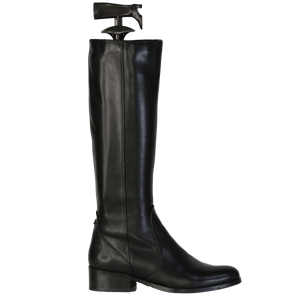 Dou Haltham Standard Knee High Boots In Black Leather UK 4 EU 37