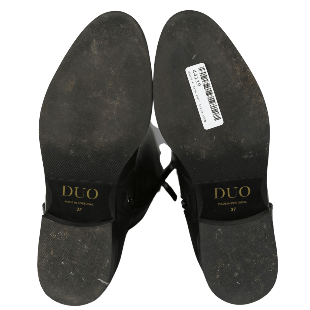 Dou Haltham Standard Knee High Boots In Black Leather UK 4 EU 37 👠 - Reliked