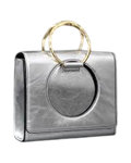 ALEXIS BITTAR The Hunter Convertible Crossbody Bag- Silver /Gold