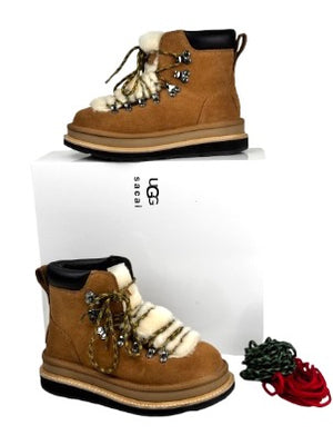 UGG X Sacai Chestnut Brown All Gender Ugg Sacai Hiker Boots UK 4 EU 37