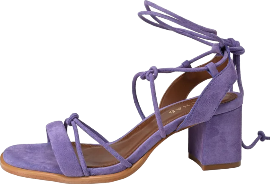 alohas Purple Sophie Lilac Suede Strappy Sandals UK 5 EU 38 👠