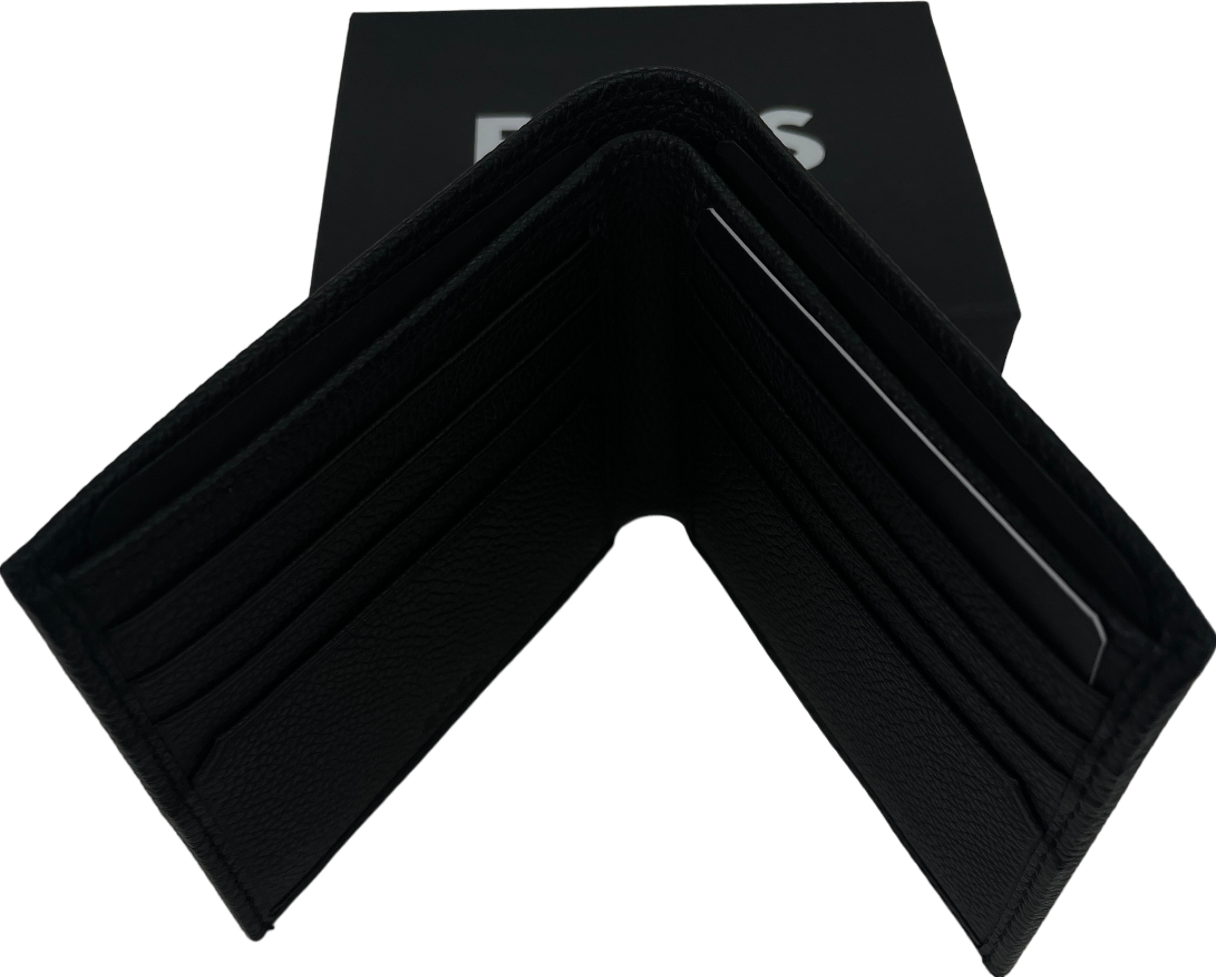HUGO BOSS Black Highway Grained Leather 8 Card Logo Wallet BNIB