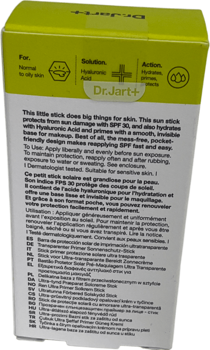 DR. JART+ Ultra Sheer Priming Sunscreen Stick Spf 30 19g - Reliked