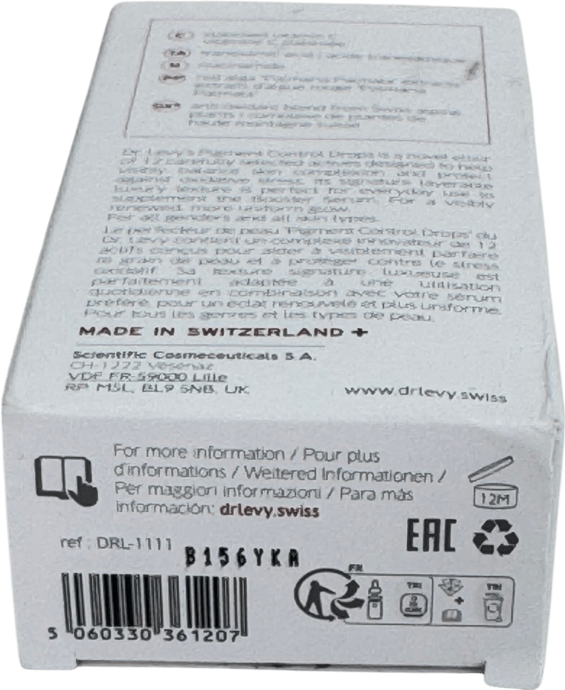 Dr. Levy Pigment Control Drops 30ml - Reliked