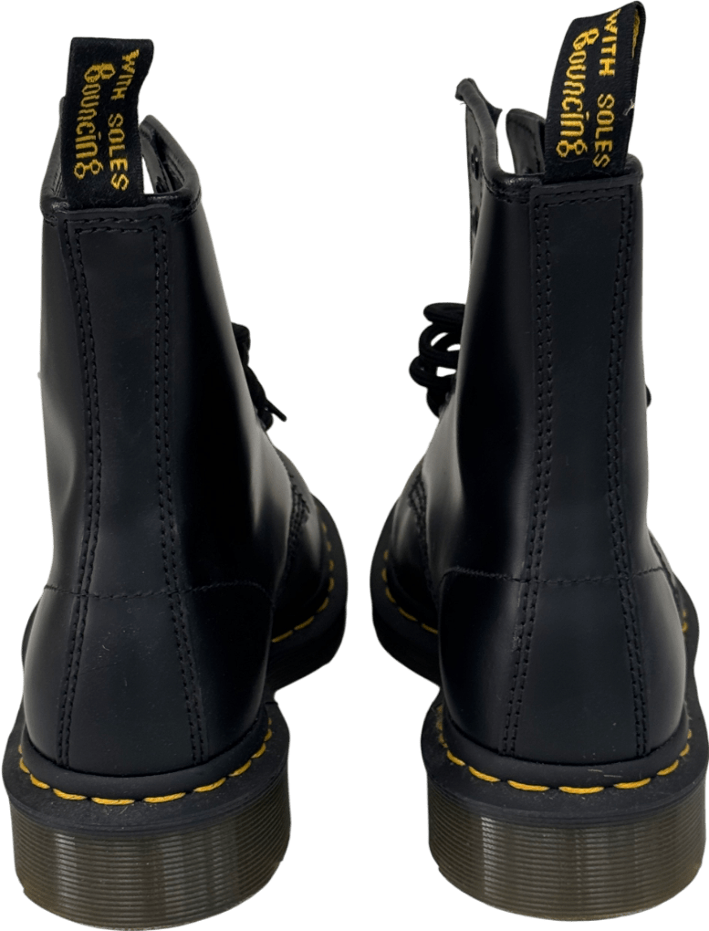 Dr Martens Smooth Leather Lace Up Boots Black UK 5 EU 38 👠 - Reliked