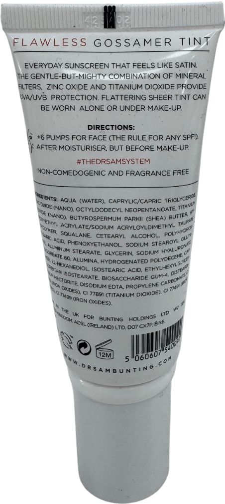 DR SAMS A Weightless All - mineral Broad - spectrum Spf 50 Skin Perfector. Zero White Cast, Just Nourishing, Glowy Protection Shade 01 50ML - Reliked