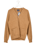 Drake's Brown Lambswool 6 Button Cardigan UK M - Reliked