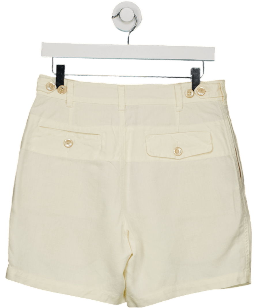 Drakes Cream Ecru 12.7oz Selvedge Denim Five - pocket Shorts W31 - Reliked
