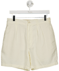 Drakes Cream Ecru 12.7oz Selvedge Denim Five - pocket Shorts W31 - Reliked